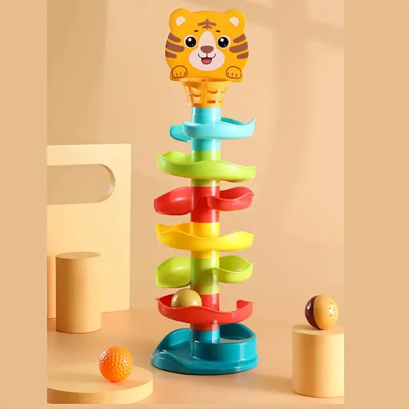 Jouets Tir à la Tirette Tigre Amusants, Jouets de Piste de Glisse, Jeu de Boule Roulante, Tir à Main pour Jeunes, Exercice des Mouvements Manuels, Cadeau Adoré par Garçons et Filles,