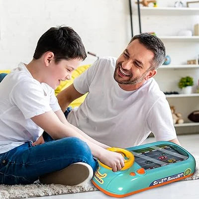 jeu de voiture de course simulé avec son, âge de 3 ans et plus