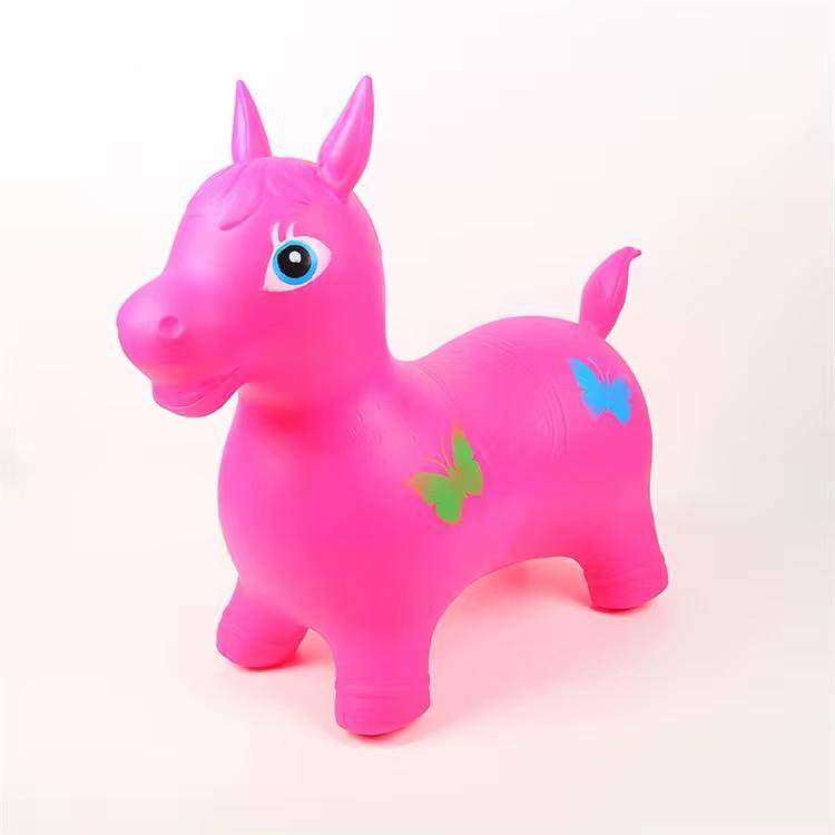 Cheval  pour Enfants - PVC Épais, Non-Toxique, Jouet de Rebond et d'Équilibre , Sécuritaire pour les Petits, Jouet Ludique |  | Jouet Dur