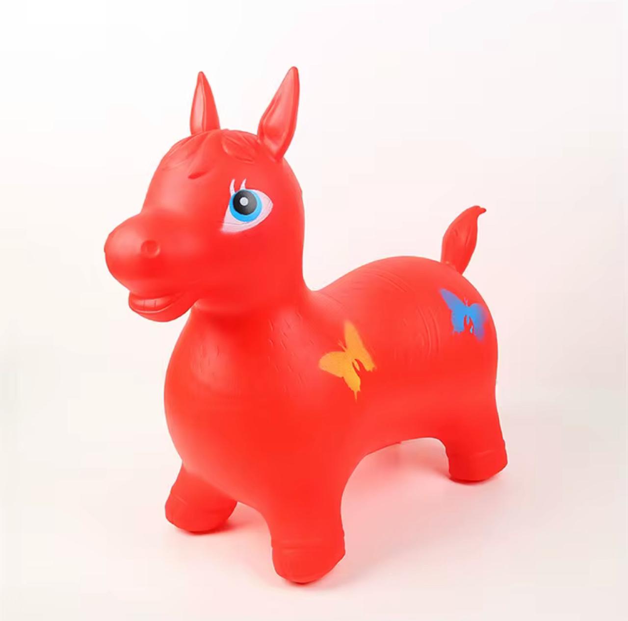 Cheval  pour Enfants - PVC Épais, Non-Toxique, Jouet de Rebond et d'Équilibre , Sécuritaire pour les Petits, Jouet Ludique |  | Jouet Dur