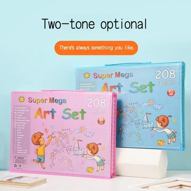 Kit d'art de dessin pour Les enfants 208 pcs