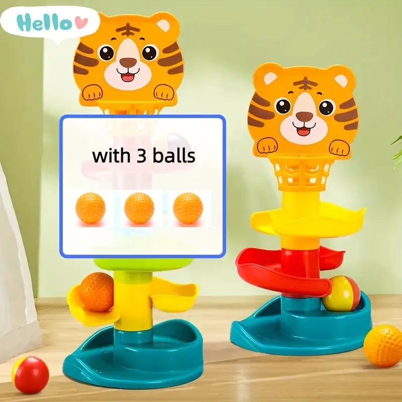 Jouets Tir à la Tirette Tigre Amusants, Jouets de Piste de Glisse, Jeu de Boule Roulante, Tir à Main pour Jeunes, Exercice des Mouvements Manuels, Cadeau Adoré par Garçons et Filles,