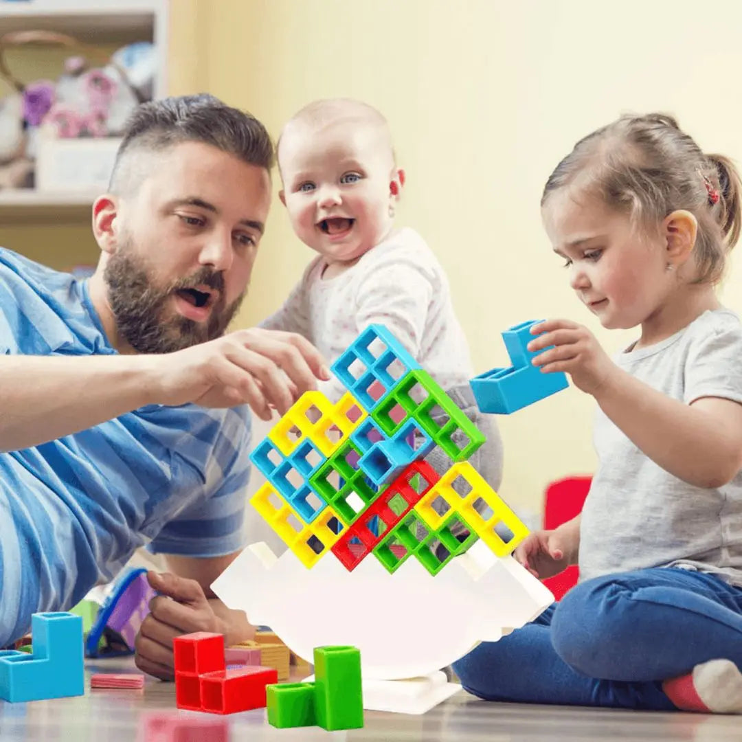 TetraTower™ - Jeu de Stratégie et de reflexion l'Art de la Tour Équilibrée -48 pcs