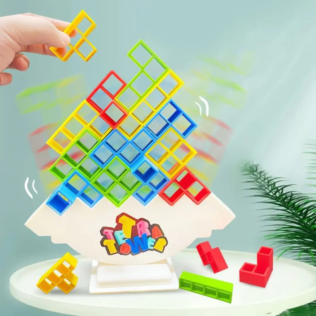 TetraTower™ - Jeu de Stratégie et de reflexion l'Art de la Tour Équilibrée -48 pcs