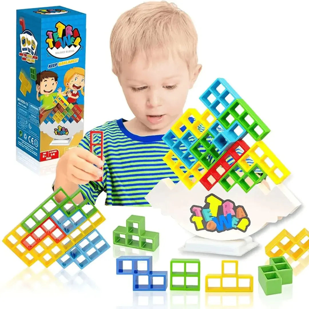 TetraTower™ - Jeu de Stratégie et de reflexion l'Art de la Tour Équilibrée -48 pcs