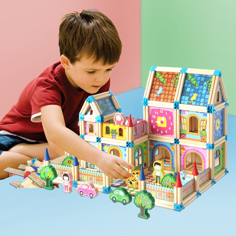 🎓268 PCS Jeu éducatif 3D pour enfants – Maison à construire en blocs 3D ! 🏠