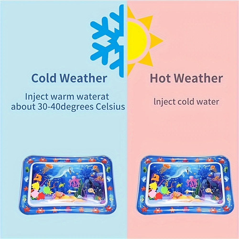 Tapis de Jeu Aquatique Coloré pour Jeunes - Centre d'Activités en PVC avec Créatures Marines Vibrantes, Idéal pour les Jeunes, Cadeau de Jouet de Développement Parfait pour Garçons et Filles