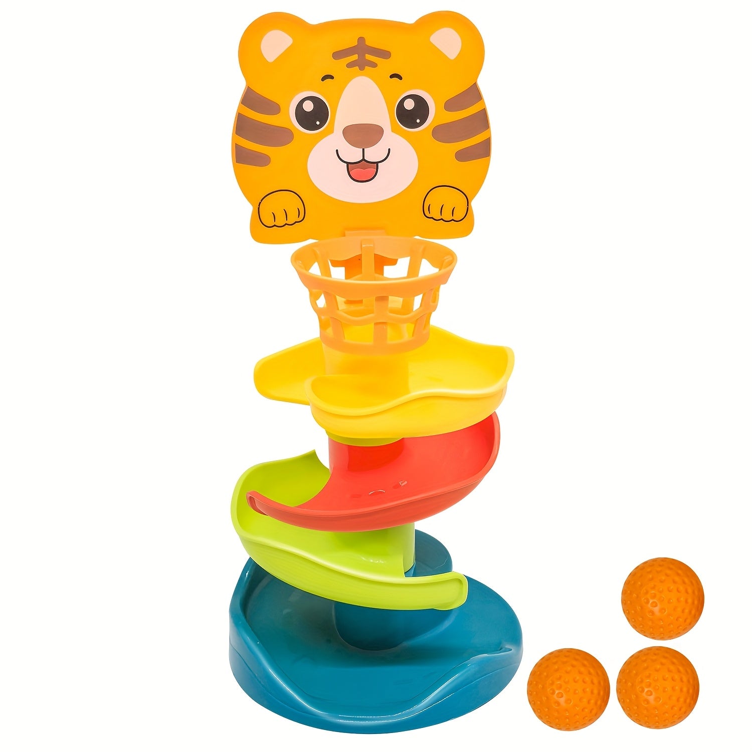 Tour de balle interactif pour les tout-petits - Jouet d'activité éducative avec des boules roulantes et un mécanisme de chute - Matériau ABS durable - Améliore le développement cérébral pour les enfants de 18 mois et plus - Multi-couleur