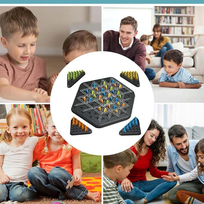 لعبة شطرنج المثلث المتسلسل، من 2 إلى 4 لاعبين