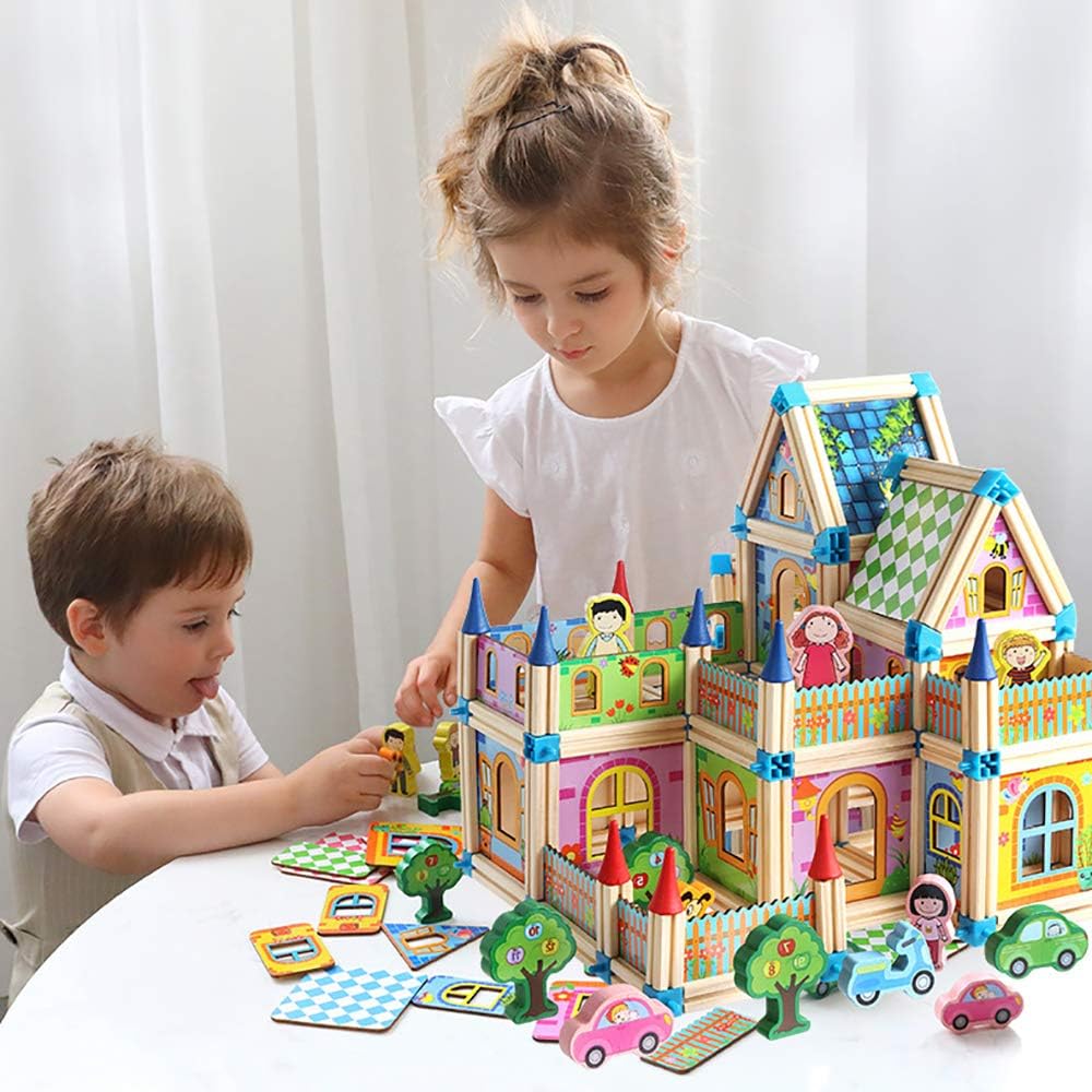 🎓268 PCS Jeu éducatif 3D pour enfants – Maison à construire en blocs 3D ! 🏠