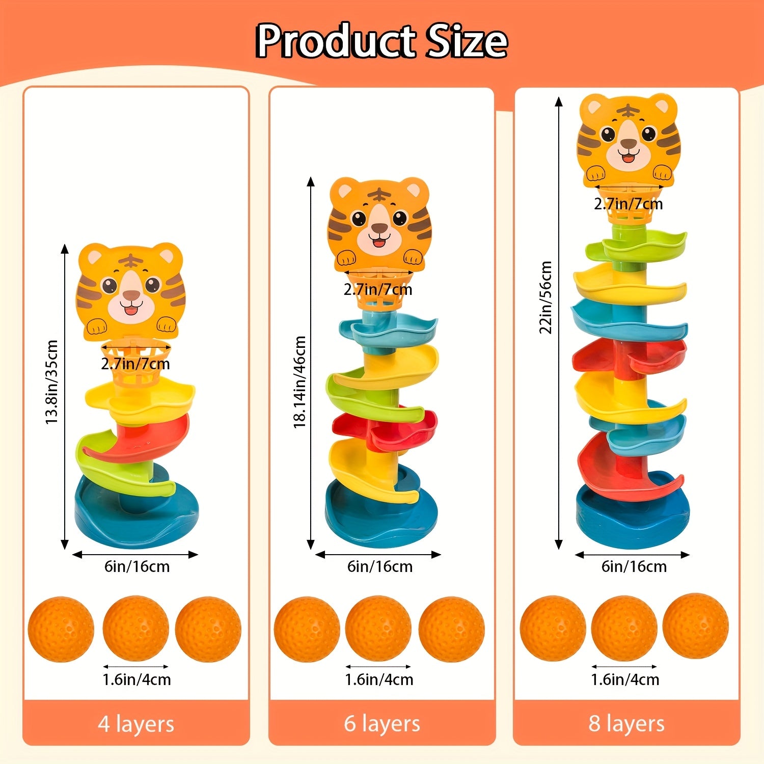 Tour de balle interactif pour les tout-petits - Jouet d'activité éducative avec des boules roulantes et un mécanisme de chute - Matériau ABS durable - Améliore le développement cérébral pour les enfants de 18 mois et plus - Multi-couleur