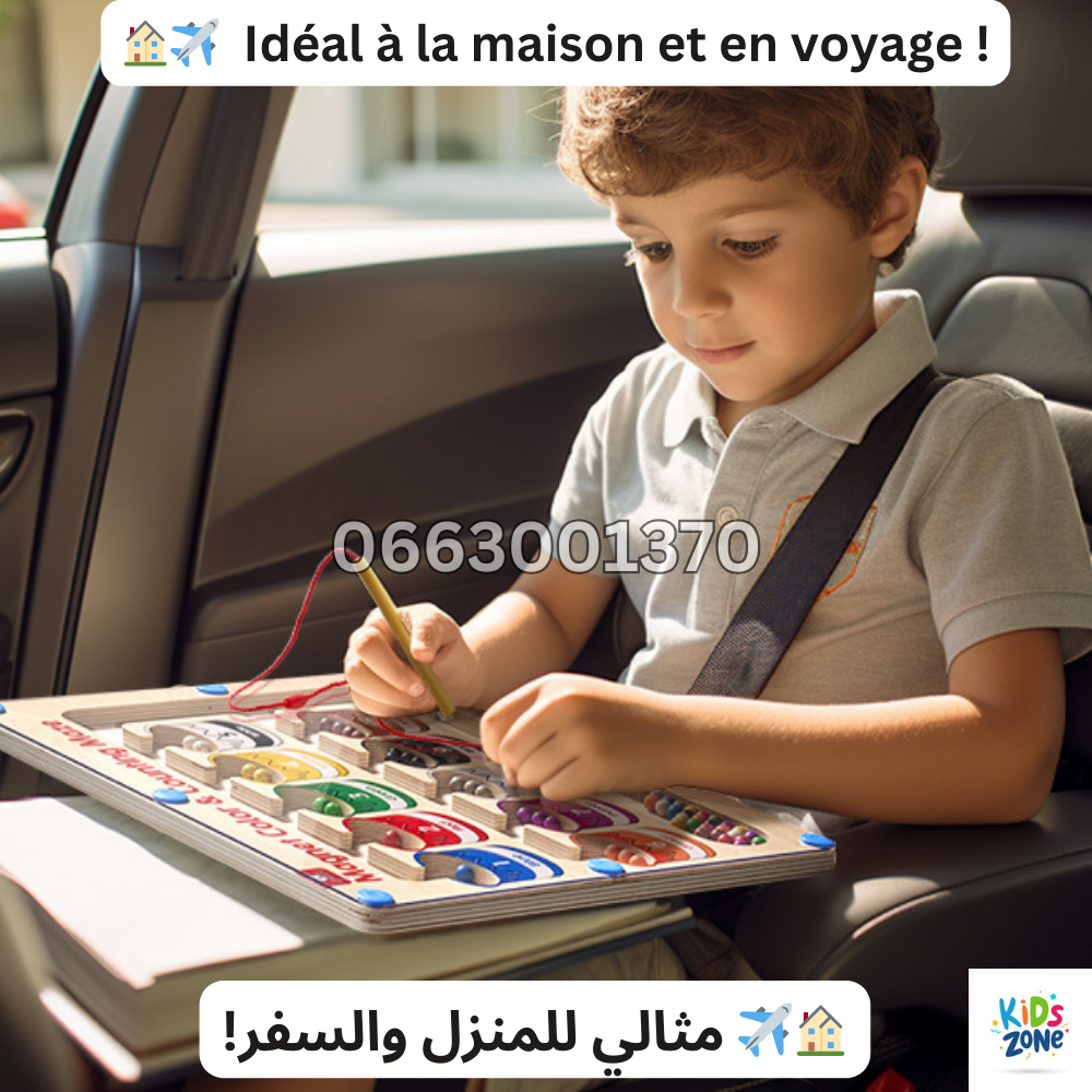 jouet éducatif pour enfants, jouet de comptage magnétique en bois, jouets de tri des couleurs