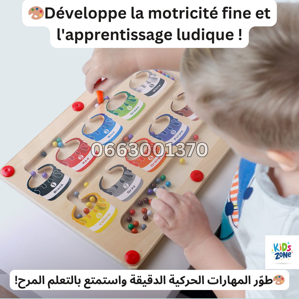 jouet éducatif pour enfants, jouet de comptage magnétique en bois, jouets de tri des couleurs