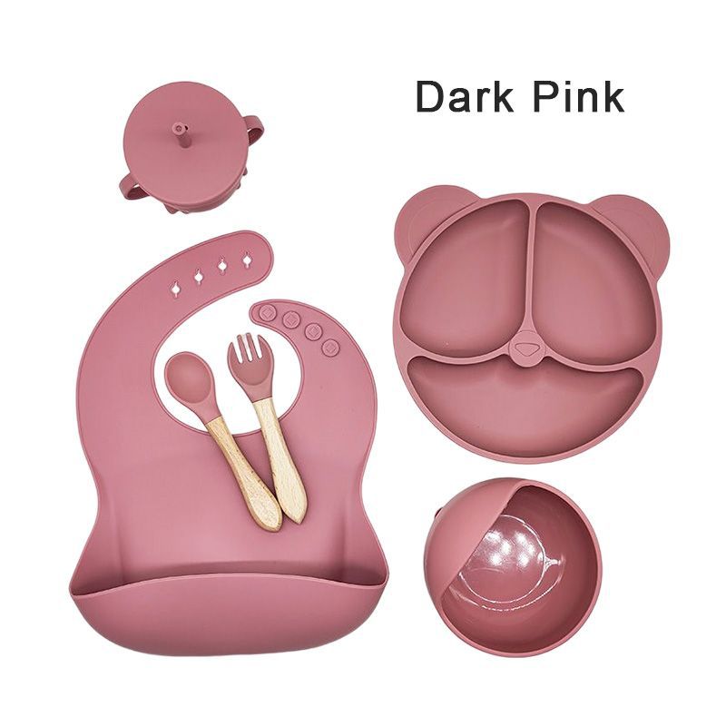 Ensemble de vaisselle pour bébé en silicone