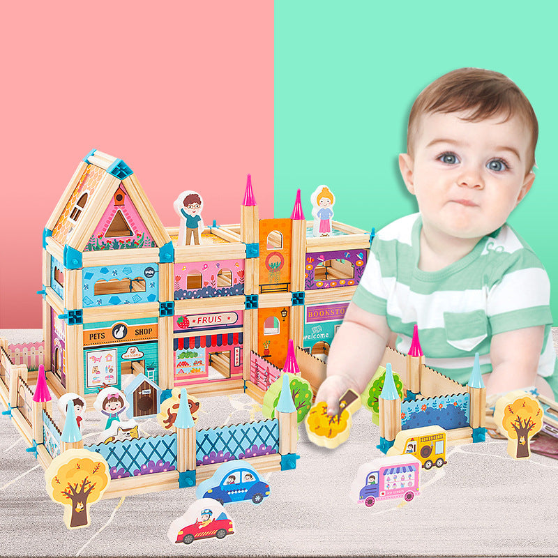 🎓268 PCS Jeu éducatif 3D pour enfants – Maison à construire en blocs 3D ! 🏠