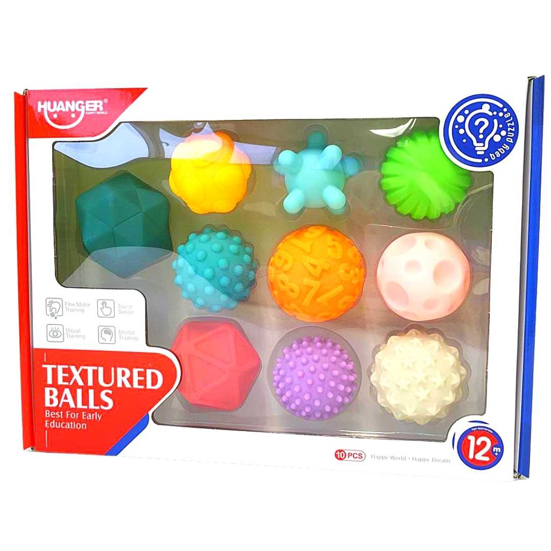 10 Baby Textured Balls