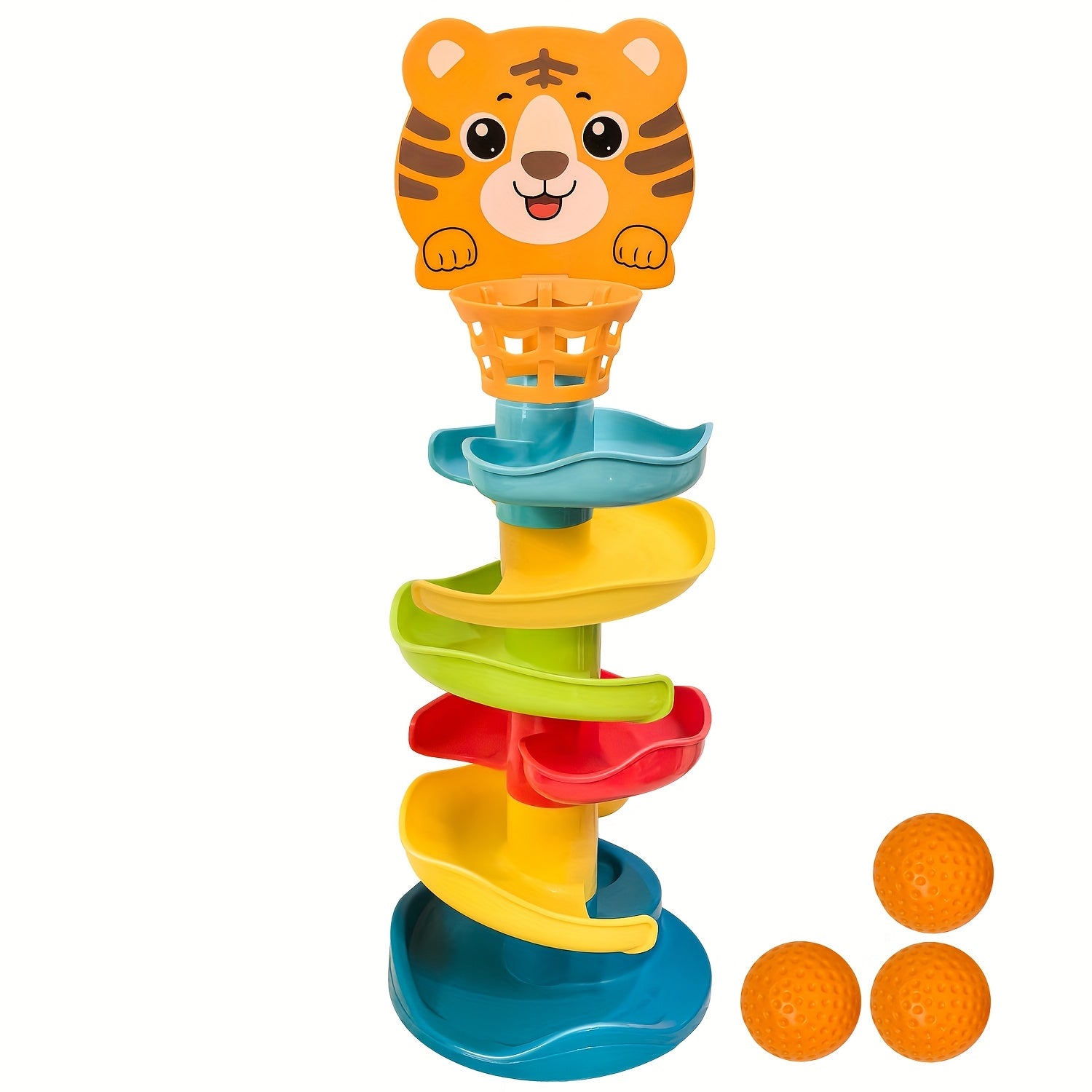 Tour de balle interactif pour les tout-petits - Jouet d'activité éducative avec des boules roulantes et un mécanisme de chute - Matériau ABS durable - Améliore le développement cérébral pour les enfants de 18 mois et plus - Multi-couleur